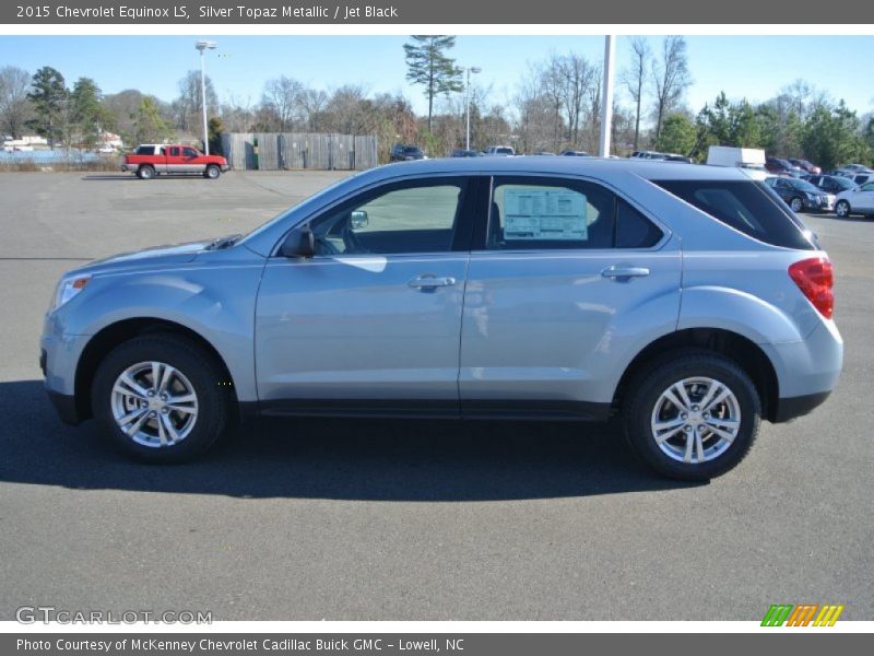 Silver Topaz Metallic / Jet Black 2015 Chevrolet Equinox LS