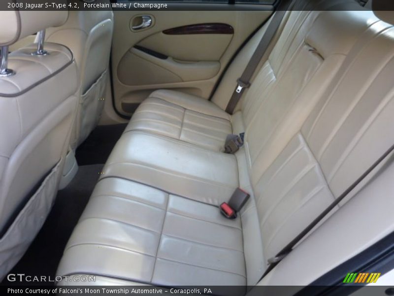 Porcelain White / Champagne 2008 Jaguar S-Type 4.2
