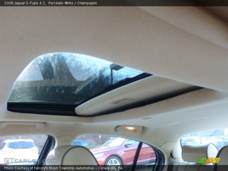 Porcelain White / Champagne 2008 Jaguar S-Type 4.2