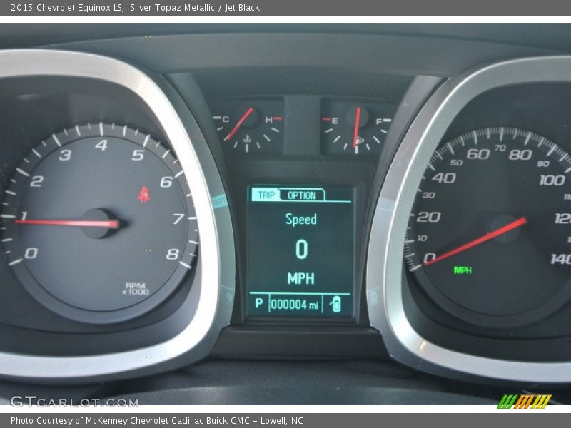 Silver Topaz Metallic / Jet Black 2015 Chevrolet Equinox LS