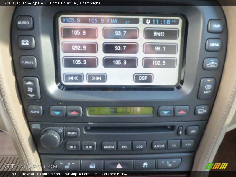 Porcelain White / Champagne 2008 Jaguar S-Type 4.2