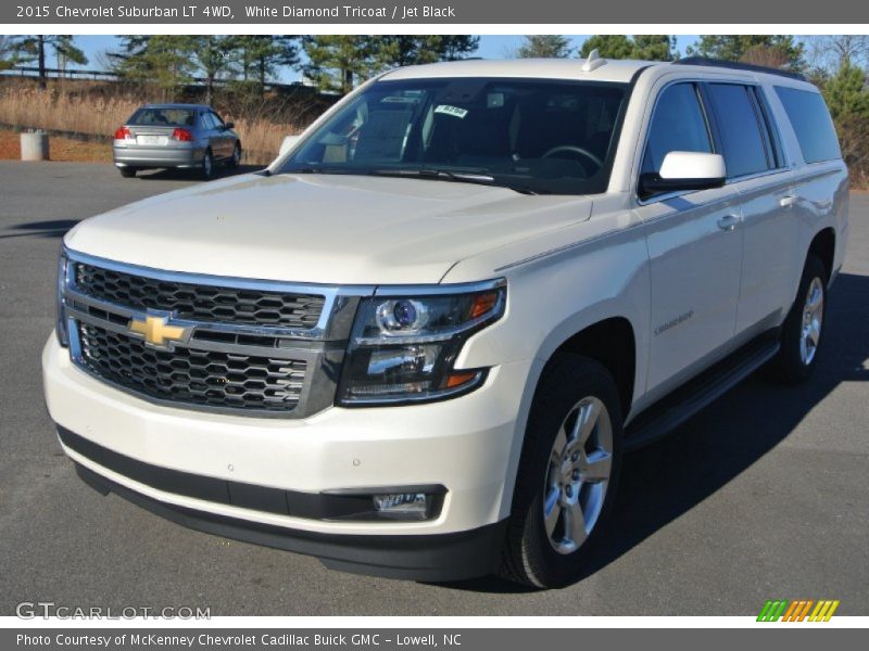White Diamond Tricoat / Jet Black 2015 Chevrolet Suburban LT 4WD