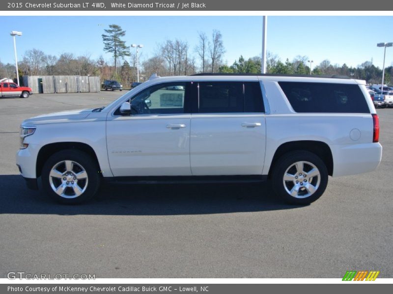 White Diamond Tricoat / Jet Black 2015 Chevrolet Suburban LT 4WD