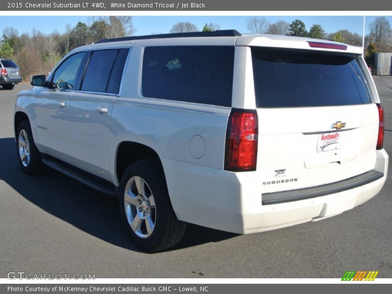 White Diamond Tricoat / Jet Black 2015 Chevrolet Suburban LT 4WD