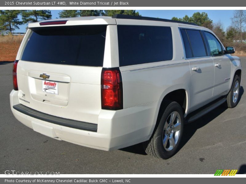 White Diamond Tricoat / Jet Black 2015 Chevrolet Suburban LT 4WD
