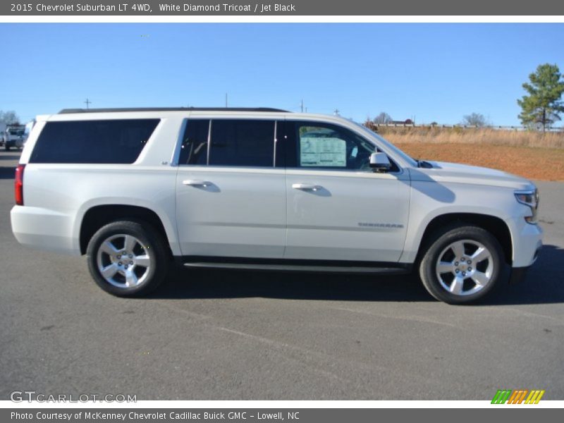 White Diamond Tricoat / Jet Black 2015 Chevrolet Suburban LT 4WD
