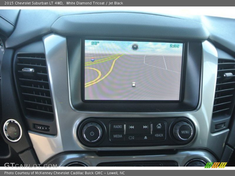 White Diamond Tricoat / Jet Black 2015 Chevrolet Suburban LT 4WD