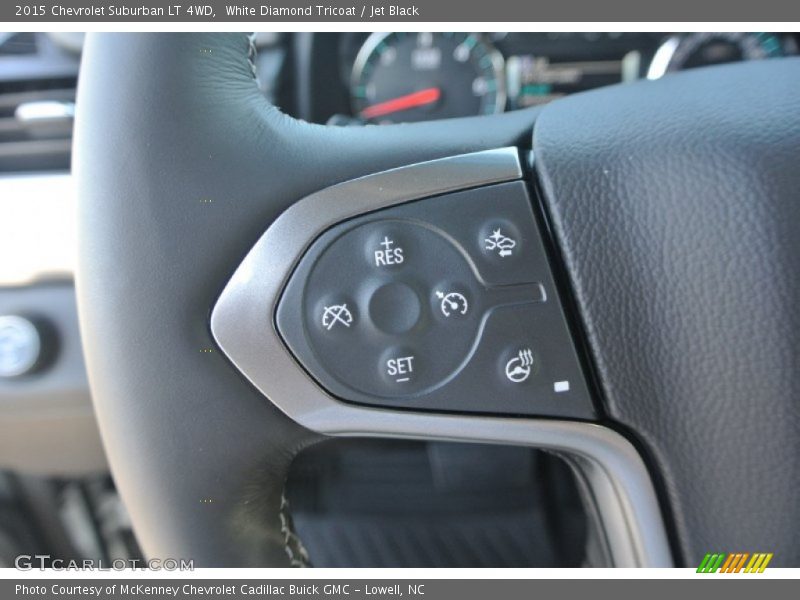 White Diamond Tricoat / Jet Black 2015 Chevrolet Suburban LT 4WD