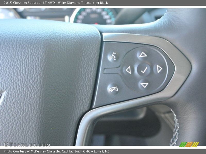 White Diamond Tricoat / Jet Black 2015 Chevrolet Suburban LT 4WD