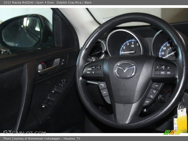 Dolphin Gray Mica / Black 2013 Mazda MAZDA3 i Sport 4 Door