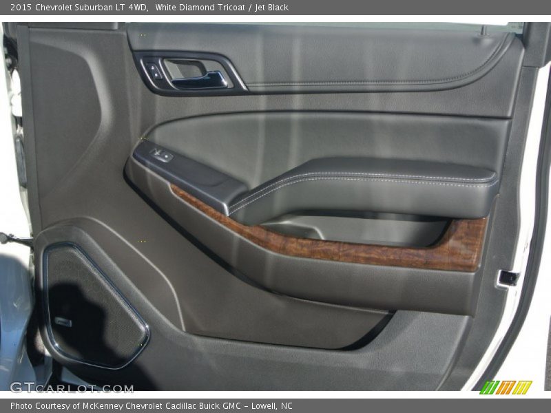White Diamond Tricoat / Jet Black 2015 Chevrolet Suburban LT 4WD