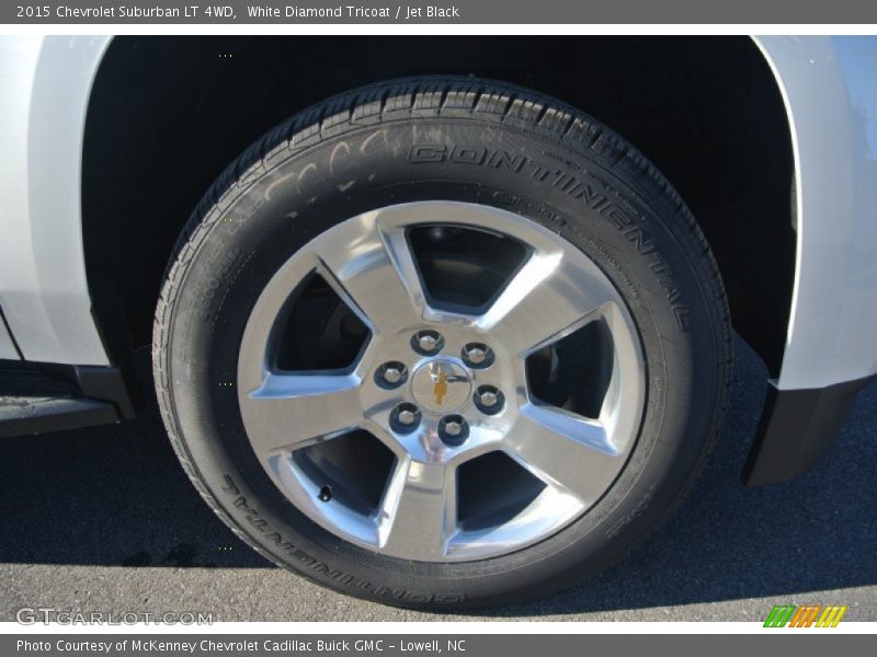 White Diamond Tricoat / Jet Black 2015 Chevrolet Suburban LT 4WD