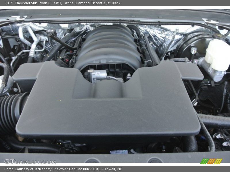White Diamond Tricoat / Jet Black 2015 Chevrolet Suburban LT 4WD