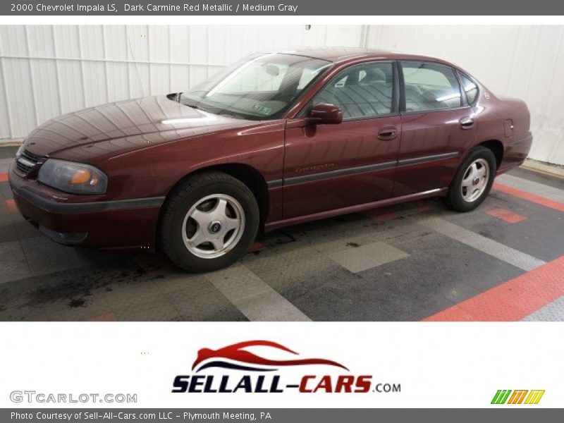 Dark Carmine Red Metallic / Medium Gray 2000 Chevrolet Impala LS