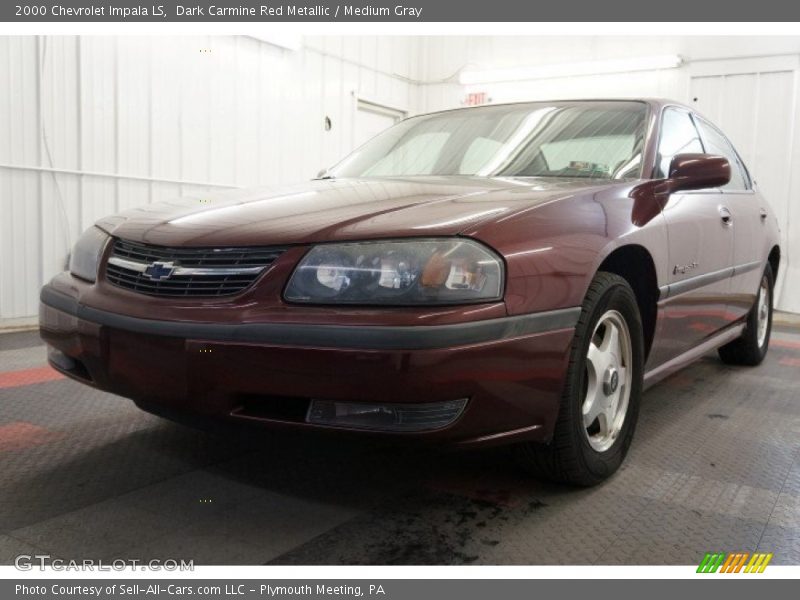 Dark Carmine Red Metallic / Medium Gray 2000 Chevrolet Impala LS