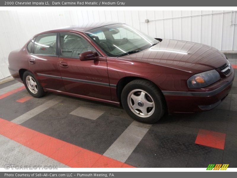 Dark Carmine Red Metallic / Medium Gray 2000 Chevrolet Impala LS