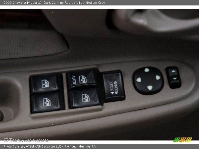 Dark Carmine Red Metallic / Medium Gray 2000 Chevrolet Impala LS