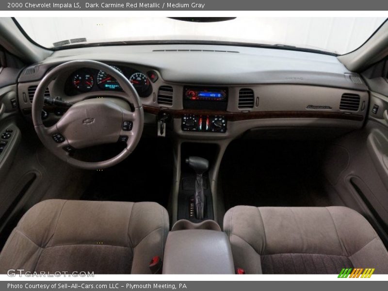 Dark Carmine Red Metallic / Medium Gray 2000 Chevrolet Impala LS