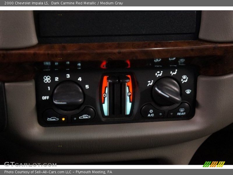 Dark Carmine Red Metallic / Medium Gray 2000 Chevrolet Impala LS