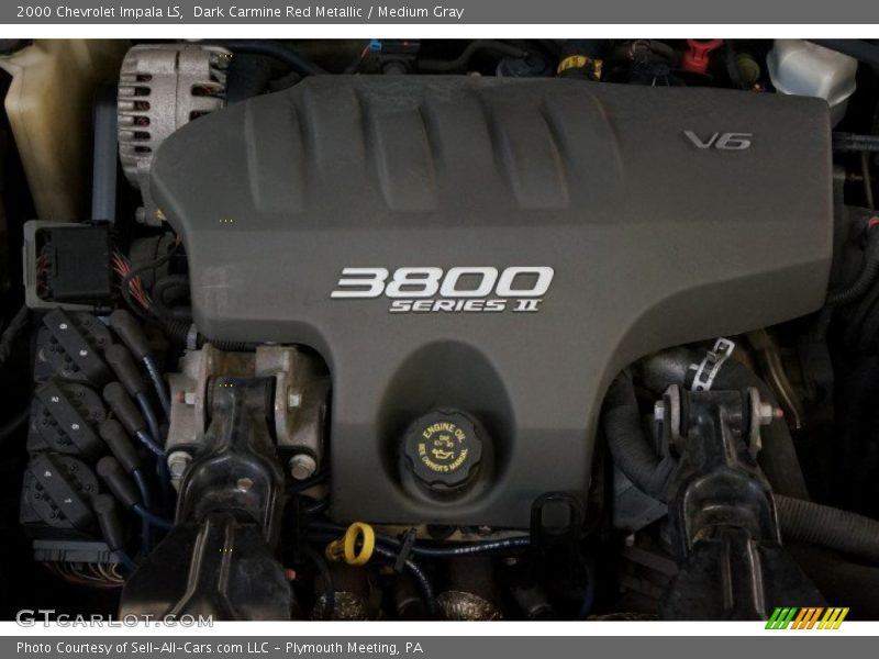 Dark Carmine Red Metallic / Medium Gray 2000 Chevrolet Impala LS