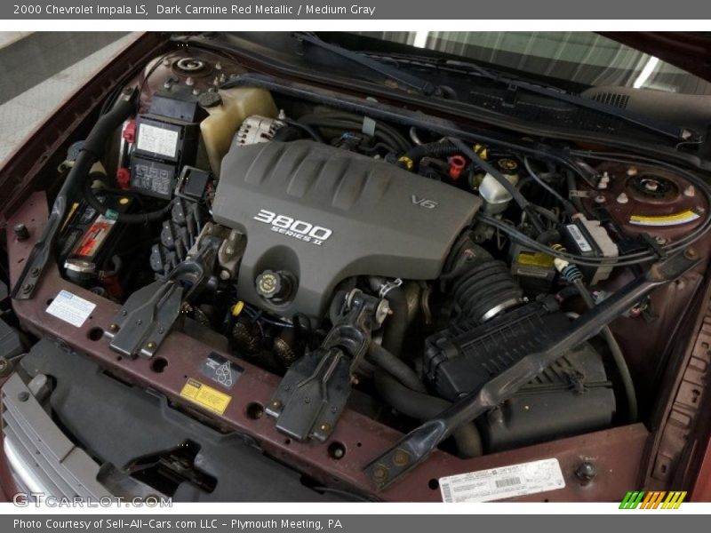 Dark Carmine Red Metallic / Medium Gray 2000 Chevrolet Impala LS