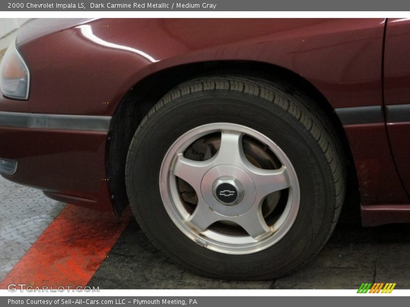 Dark Carmine Red Metallic / Medium Gray 2000 Chevrolet Impala LS