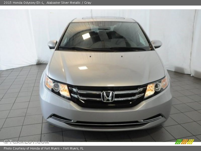 Alabaster Silver Metallic / Gray 2015 Honda Odyssey EX-L