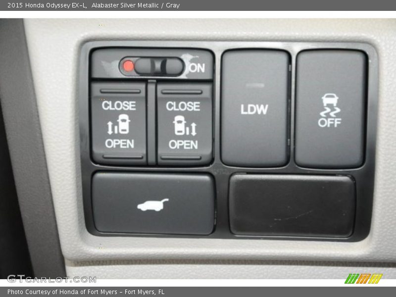 Alabaster Silver Metallic / Gray 2015 Honda Odyssey EX-L