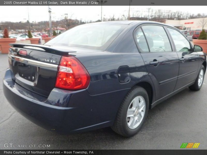 Dark Blue Metallic / Gray 2005 Chevrolet Malibu LS V6 Sedan