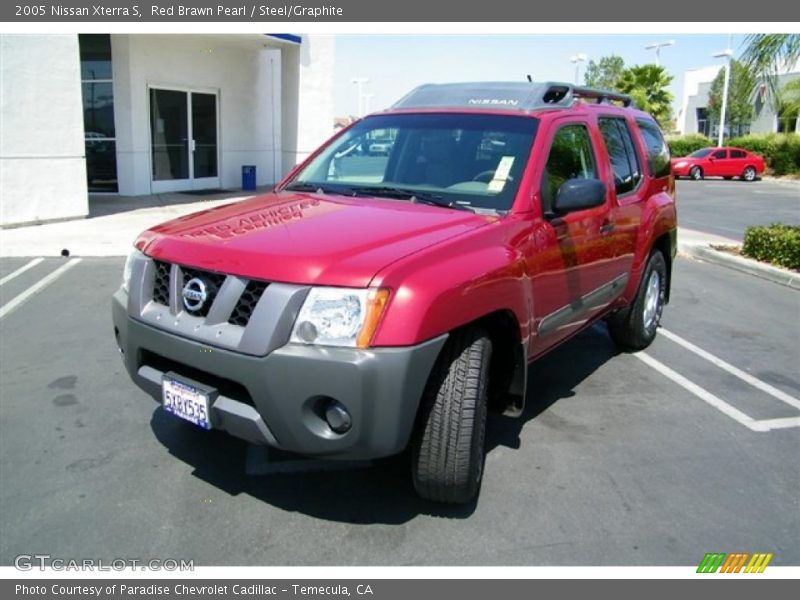 Red Brawn Pearl / Steel/Graphite 2005 Nissan Xterra S