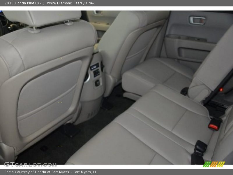 White Diamond Pearl / Gray 2015 Honda Pilot EX-L
