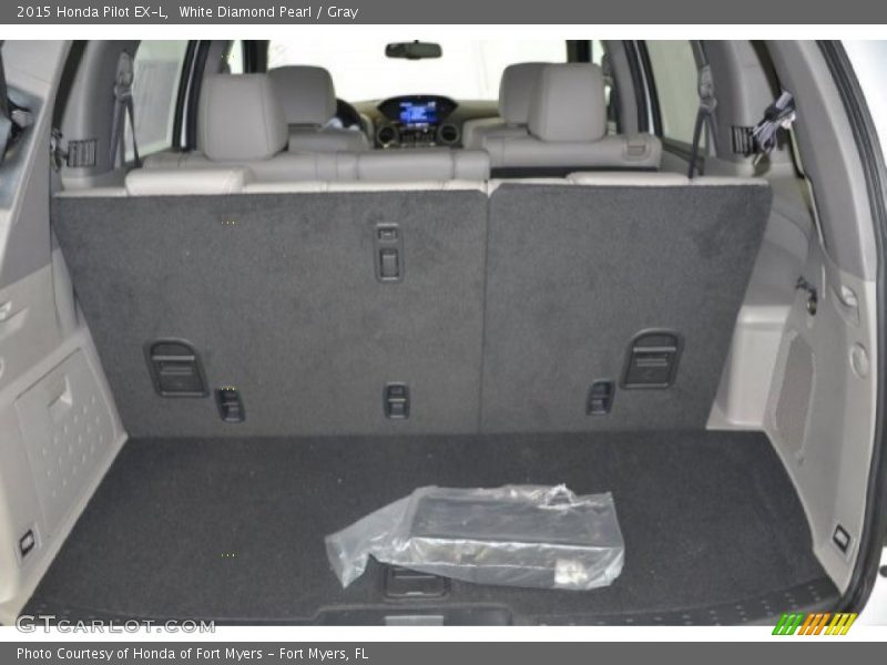White Diamond Pearl / Gray 2015 Honda Pilot EX-L