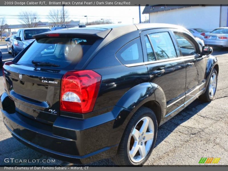 Brilliant Black Crystal Pearl / Dark Slate Gray/Red 2009 Dodge Caliber R/T