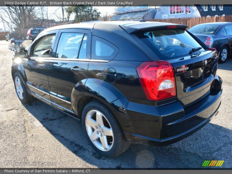 Brilliant Black Crystal Pearl / Dark Slate Gray/Red 2009 Dodge Caliber R/T