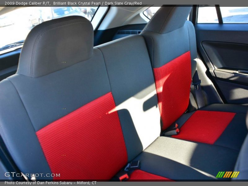 Brilliant Black Crystal Pearl / Dark Slate Gray/Red 2009 Dodge Caliber R/T