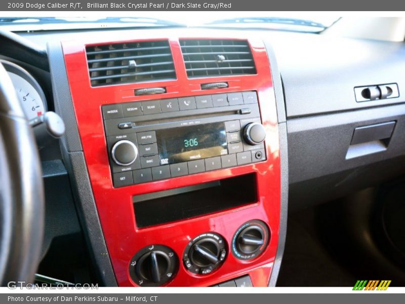 Brilliant Black Crystal Pearl / Dark Slate Gray/Red 2009 Dodge Caliber R/T