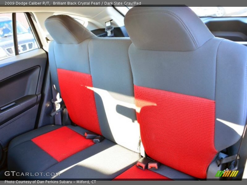 Brilliant Black Crystal Pearl / Dark Slate Gray/Red 2009 Dodge Caliber R/T