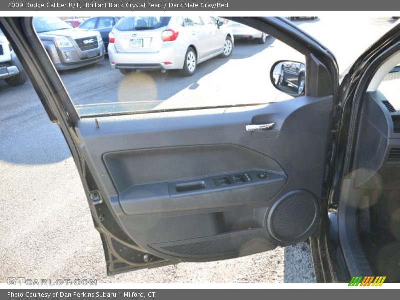 Brilliant Black Crystal Pearl / Dark Slate Gray/Red 2009 Dodge Caliber R/T