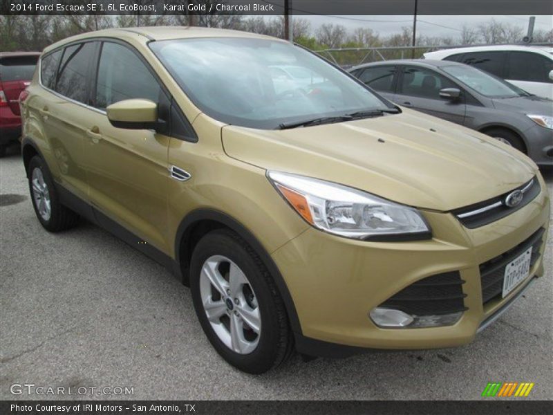 Karat Gold / Charcoal Black 2014 Ford Escape SE 1.6L EcoBoost