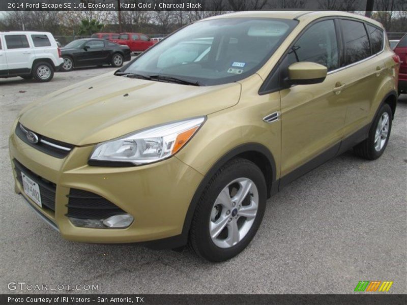 Karat Gold / Charcoal Black 2014 Ford Escape SE 1.6L EcoBoost