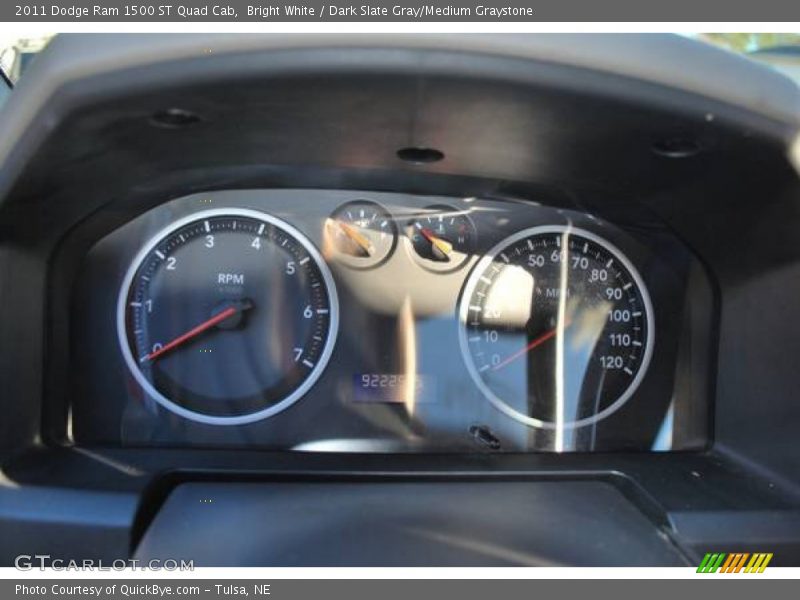 Bright White / Dark Slate Gray/Medium Graystone 2011 Dodge Ram 1500 ST Quad Cab