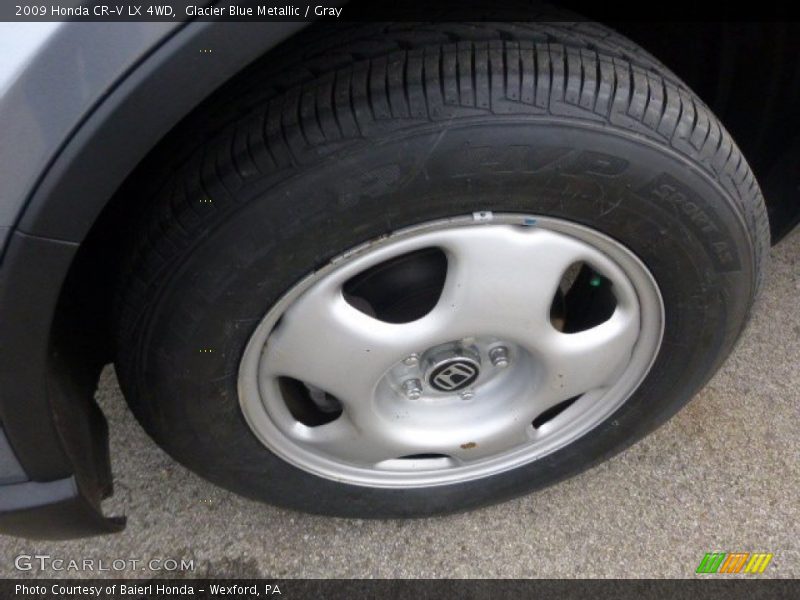 Glacier Blue Metallic / Gray 2009 Honda CR-V LX 4WD
