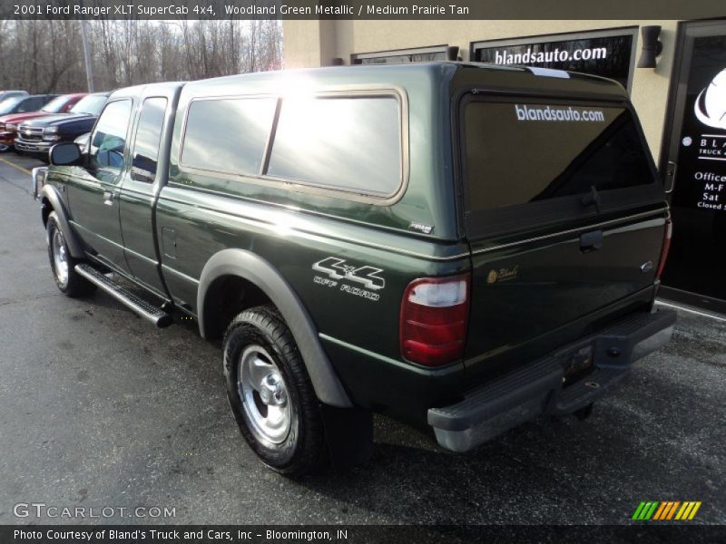 Woodland Green Metallic / Medium Prairie Tan 2001 Ford Ranger XLT SuperCab 4x4