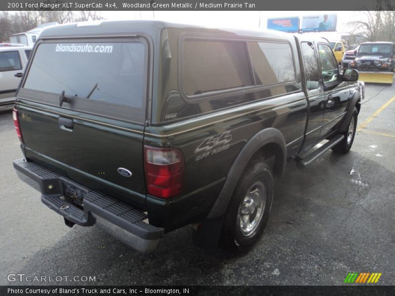 Woodland Green Metallic / Medium Prairie Tan 2001 Ford Ranger XLT SuperCab 4x4