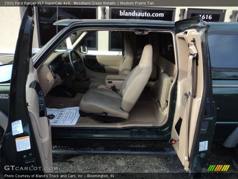 Woodland Green Metallic / Medium Prairie Tan 2001 Ford Ranger XLT SuperCab 4x4