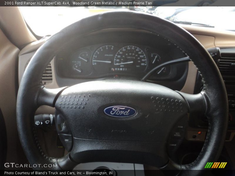 Woodland Green Metallic / Medium Prairie Tan 2001 Ford Ranger XLT SuperCab 4x4