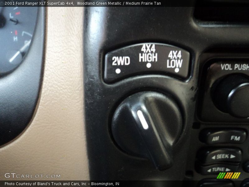 Woodland Green Metallic / Medium Prairie Tan 2001 Ford Ranger XLT SuperCab 4x4
