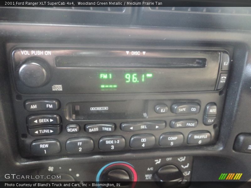 Woodland Green Metallic / Medium Prairie Tan 2001 Ford Ranger XLT SuperCab 4x4