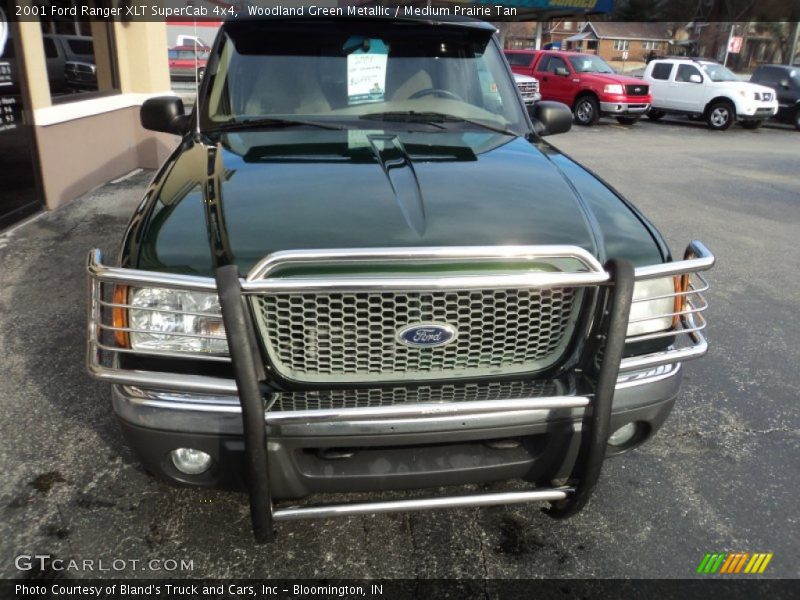 Woodland Green Metallic / Medium Prairie Tan 2001 Ford Ranger XLT SuperCab 4x4