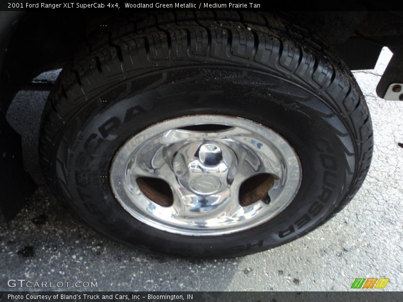 Woodland Green Metallic / Medium Prairie Tan 2001 Ford Ranger XLT SuperCab 4x4